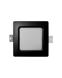 Q-57M LED panel 3W 330lm 4000K černý - čtvercový přisazený Qtec