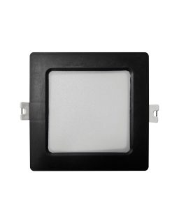 Q-58M LED panel 6W 660lm 4000K černý - čtvercový přisazený Qtec