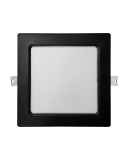 Q-59M LED panel 12W 1200lm 4000K černý - čtvercový přisazený Qtec