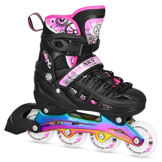 Brusle NILS Extreme NH10905.2 4v1 duhové/růžové M(35-38)