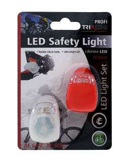 Sada bezpečnostních LED světel na kolo TRIXLINE TR A214