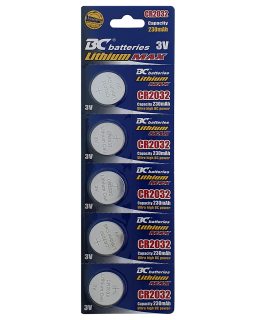 Lithiová knoflíková 3V baterie BC batteries CR2032
