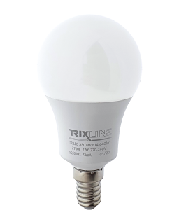 LED žárovka Trixline 8W E14 A50 teplá bílá