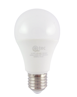 LED žárovka Qtec 11W A60 E27 teplá bílá