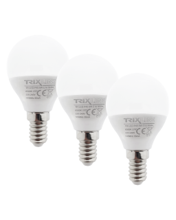 LED žárovka Trixline 6W P45 E14 studená bílá 3 PACK