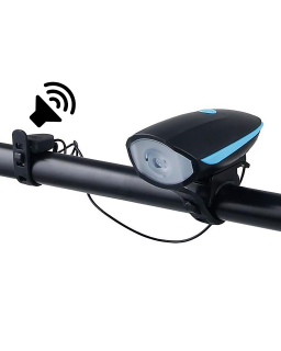 LED nabíjecí cyklo svítilna přední s klaksonem TRIXLINE TR 323