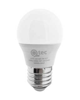 LED žárovka Qtec 5W G45 E27 4200K