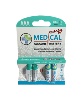 Medical alkalická AAA  baterie 1,5V  LR03 4ks blistr
