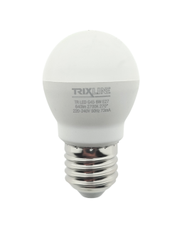 LED žárovka 8W 640lm E27 G45 teplá bílá Trixline