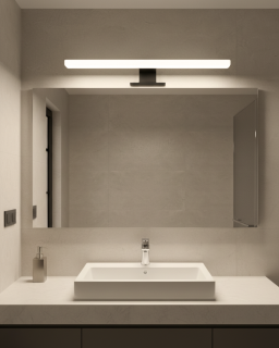 Q-310B LED 10W/850lm/4000K zrcadlové světlo 50cm - černé QTEC