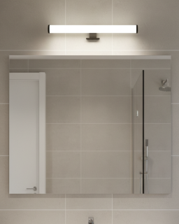 Q-312B LED 5W/430lm/4000K zrcadlové světlo 30cm - černé QTEC