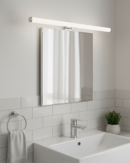 Q-315CH LED 7W/600lm/4000K zrcadlové světlo 50cm - černé QTEC