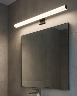 Q-319B LED 9W/800lm/4000K zrcadlové světlo 60cm - černé QTEC