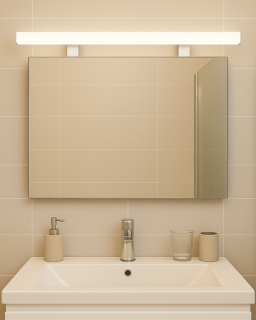 Q-322CH LED 12W/1200lm/4000K zrcadlové světlo 80cm - chrome QTEC