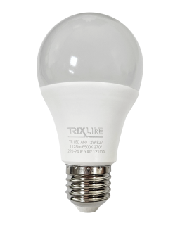 LED žárovka 12W 1128lm E27 A60 studená bílá Trixline