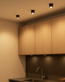 Q-10AD LED Stropní bodové světlo 3CCT černé QTEC