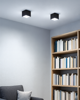 Q-36AD LED Stropní bodové světlo 3CCT černé QTEC