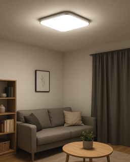 Q-257CP Led stropní svítidlo MESTA 36W 3060lm 4000K čtvercové stříbrné QTEC