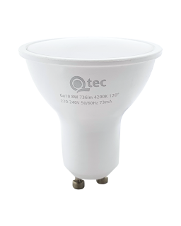 LED žárovka Qtec 8W GU10 736lm neutrální bílá