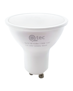 LED žárovka Qtec 5W GU10 450lm teplá bílá