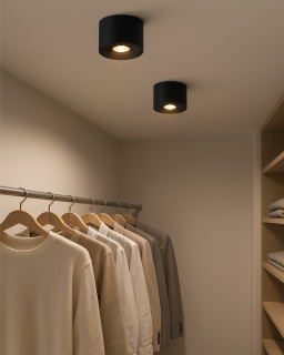 TR-813A LED Stropní bodové světlo - černé Trixline