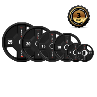 Olympijský polyuretanový kotouč HMS TPC10 10 kg