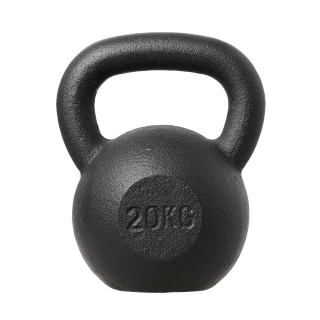 Litinový kettlebell HMS KZG20 20 kg, černý
